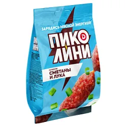 Колбаски Пиколини со вкусом сметаны и лука с/к, з/с ст.50гр._120 сут Дымов 