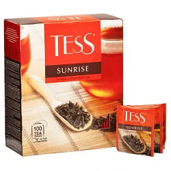 Чай пак.Tess Санрайз 1,8г*100п черн 918