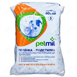 Пеленки для животных Petmil 5-ти слойные 60*60