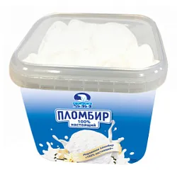 Мороженое 100% настоящий пломбир ведро 500г Челны Холод БЗМЖ 514
