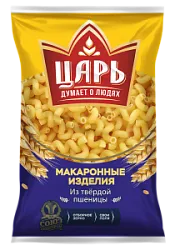 Макаронные изделия Виток большой Царь гр А 400г Союзпищепром