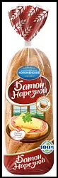 Батон Нарезной в/с в нарезке 400г Коломенский х/б