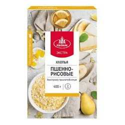 Хлопья пшенно-рисовые 400г Агро-Альянс
