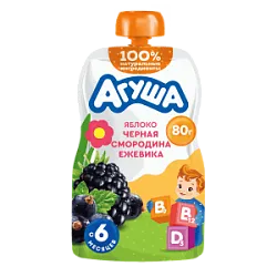 Агуша пюреФр 80г ЯблЧерСморЕже