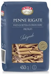 Макаронные изделия цельнозерновые Перо/AIDA Penne Rigate 450г Агро-Альянс