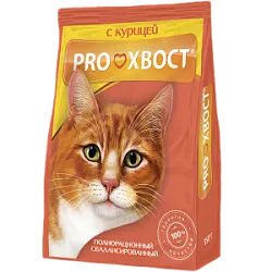 Корм для животных сухой для кошек Прохвост курица 350г
