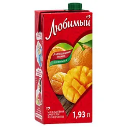 Нектар Любимый Апельсиновое Манго 1,93л
