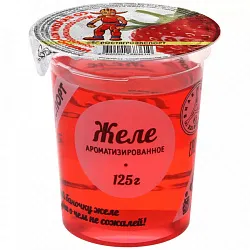 Желе фрукт. "Клубника" 125г РостАгроЭкспорт