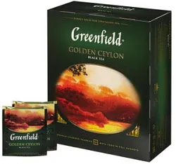 Чай пак.Greenfield Golden Ceylon  black tea в термосаше 2г*100 581
