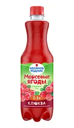 Напиток безалкогольный Калинов родник Морсовые ягоды Клюква н/газ 0,5л