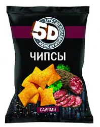 Пшеничные чипсы 5D со вкусом салями 45г