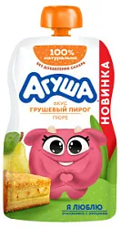 Агуша ФрПюре Груш Пирог со злак 80 гр