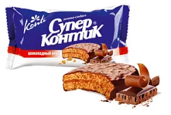 Печенье сэндвич Супер Контик 100г Шоколадный вкус Конти
