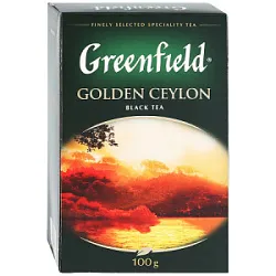 Чай Greenfield Golden Ceylon black tea 100г.кр.лист.351