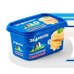 Сыр плав. Сливочный 55% 350гЭкомилк
