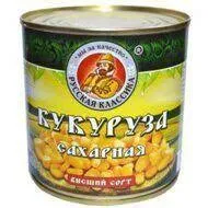 Консервы овощные Кукуруза сахарная в/с ГОСТ 425г Русская классика
