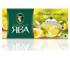 Чай пак.Принцесса Ява зел. Сочный Лимон 1,5г*25п
